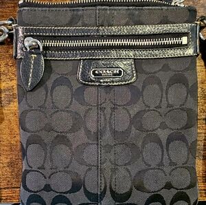 Coach Signature Penelope Crossbody Small Black Bag